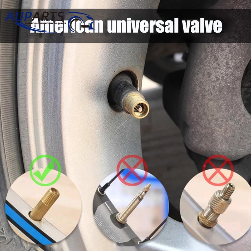 Bộ 10 Nắp Van Bánh Xe Hơi / Xe Máy Đầu Tròn Mạ Crom Bằng Nhựa Chất Lượng Cao