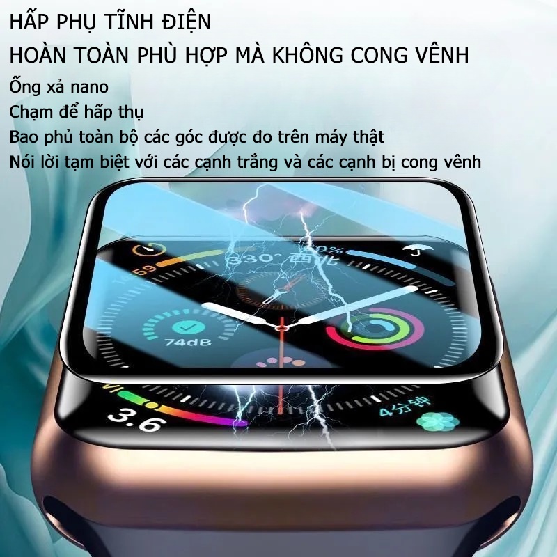 Iwatch series 8 7 6 5 4 3 2 1 watch 3D phim bảo vệ 41mm45mm 40mm44mm 38mm42mm49mm bảo vệ màn hình đồng hồ chất rắn