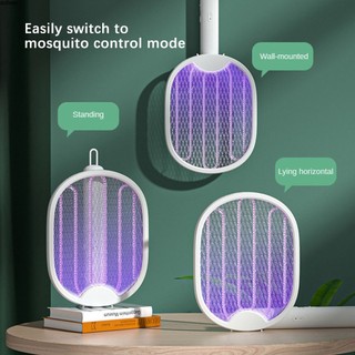 Ready Thunder Electric Mosquito Swatter Electric Shock Folding Mosquito Killer USB Mosquito Killer Có Thể Sạc Lại Tại Nhà Diệt Muỗi Hai Trong Một Serein