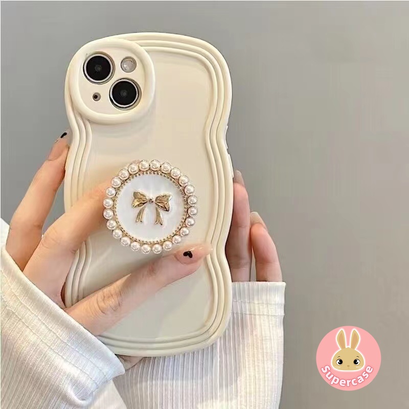 Ốp Điện Thoại Có Giá Đỡ Hình Nơ Cho iphone 15 pro max 15 plus 14 13 12 mini 11 pro max 14 plus 6 7 8 plus se 2020