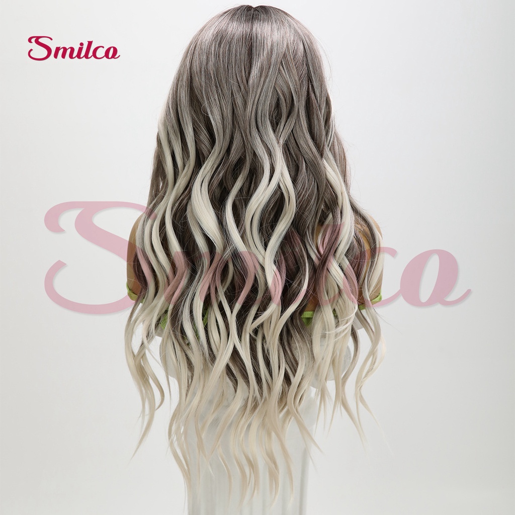 Tóc Giả Thời Trang Âu Mỹ Màu gradient Bắt Sáng Cho Nữ