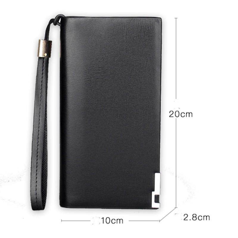 IELGY Ví Da Mềm Dáng Dài Phối Khóa Kéo Thời Trang Công Sở