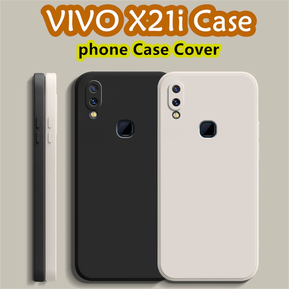 Ốp Điện Thoại Silicon Màu Trơn Đơn Giản Cao Cấp Cho vivo x21i