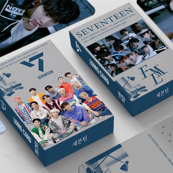 Hộp 30 Ảnh lomo Card Nhóm Nhạc seventeen 17 face the sun darling
