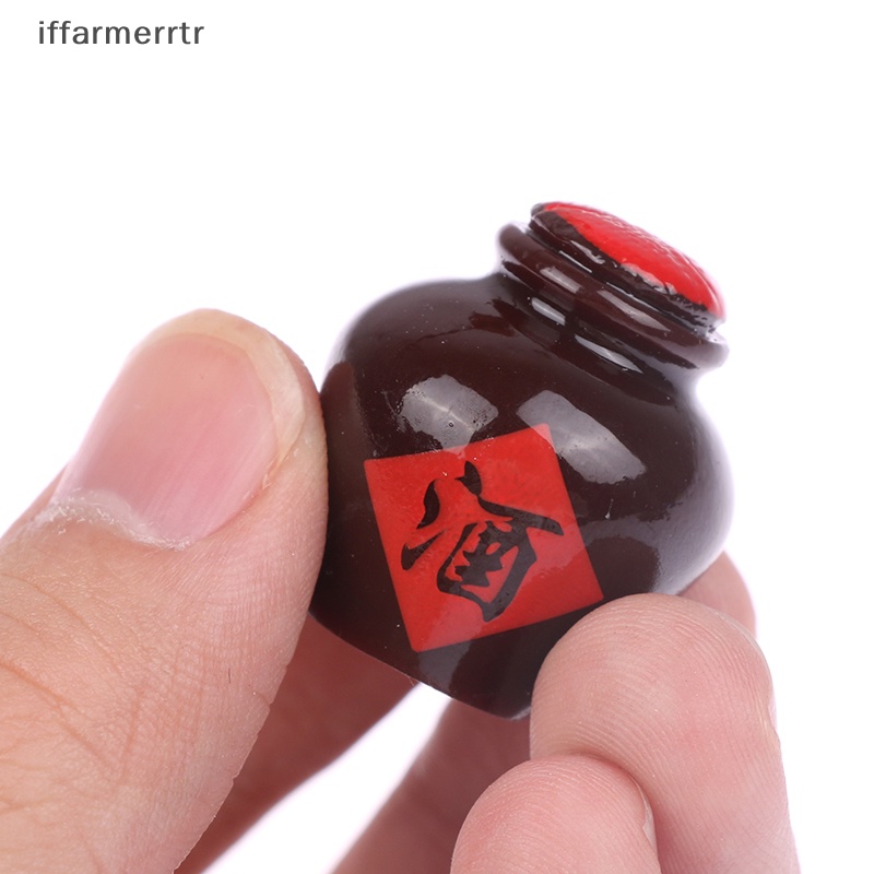 Set 4 Mô Hình Chai Rượu Thủy Tinh Mini Trang Trí Nhà Búp Bê diy