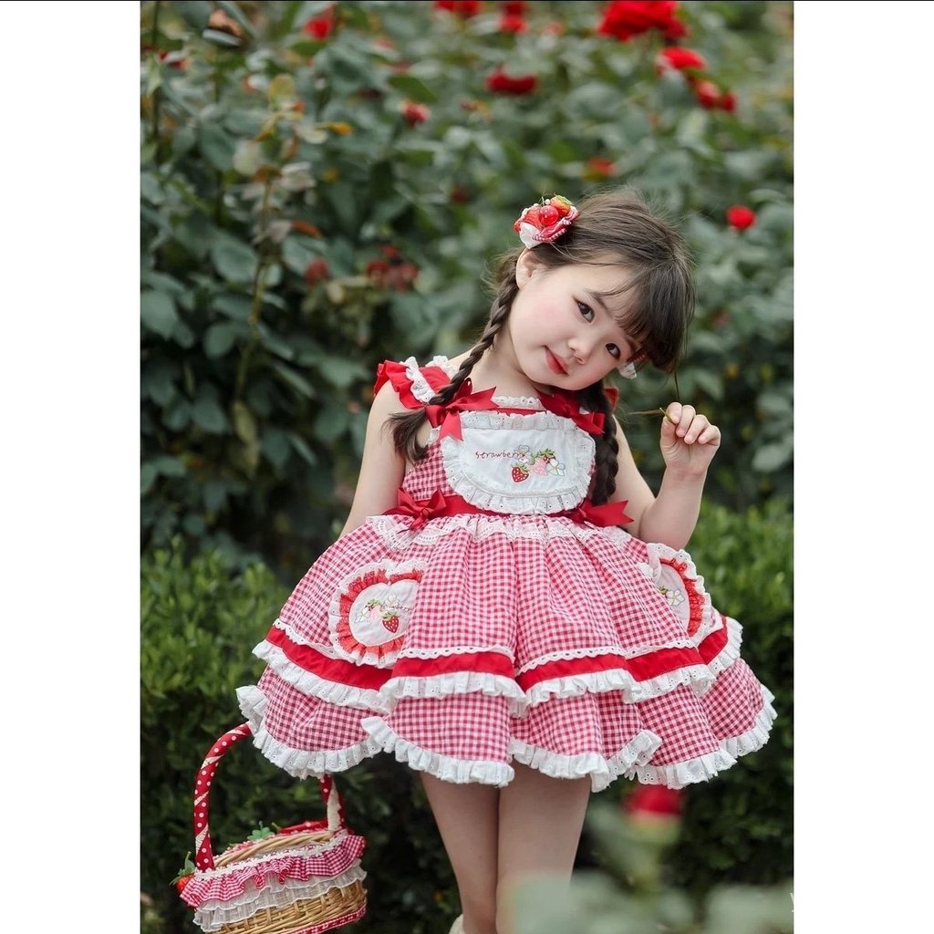 Hàng Mới Về Đầm Công Chúa Phong Cách lolita Thời Trang Mùa Hè Cho Bé Gái