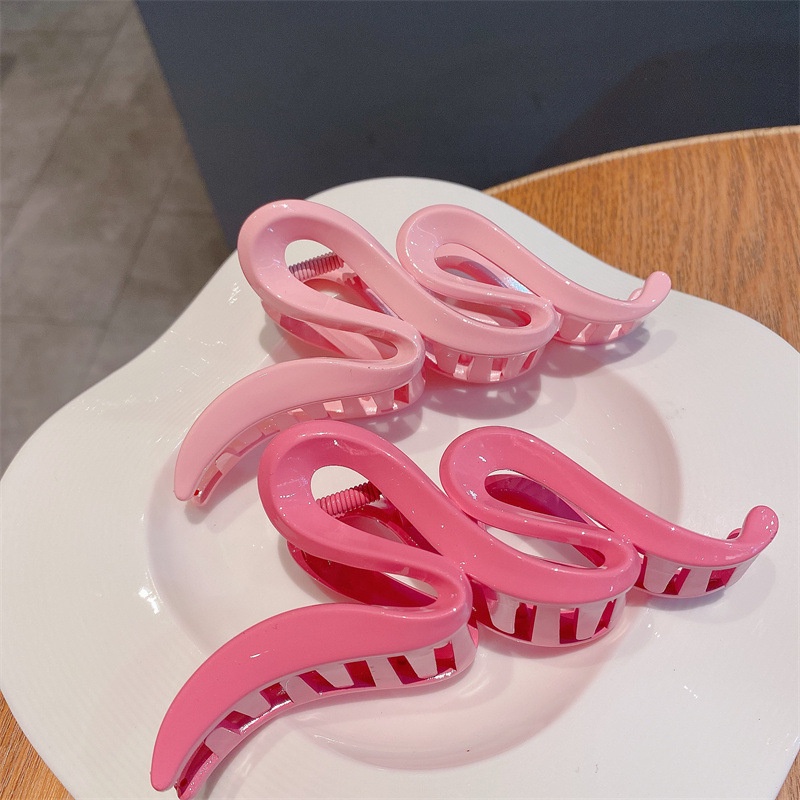 Kẹp Tóc Cài Tóc acrylic Màu Hồng Ngọt Ngào Cho Bé Gái