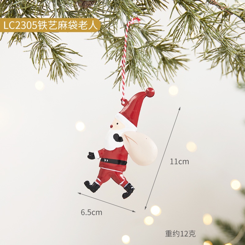 Phụ Kiện Treo Trang Trí Cây Thông Giáng Sinh Hình Ông Già Noel Dễ Thương