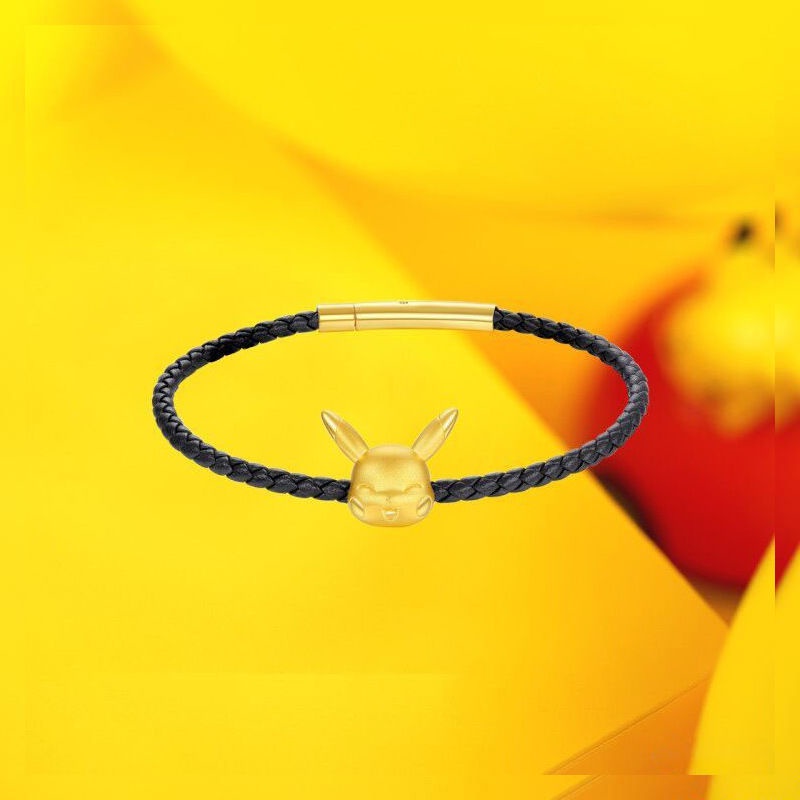 Pogo 2022 Vòng Tay Hình pikachu Màu Bạc Nhẹ Phong Cách niche Tinh Tế zhang yixing Cao Cấp Cho Cặp Đôi