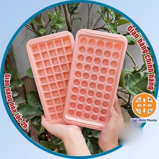 Khay làm đá, khuôn thạch rau câu 50 viên nhỏ (MS 6975/6976) nhựa Việt Nhật, vỉ đá làm khuôn kẹo dẻo