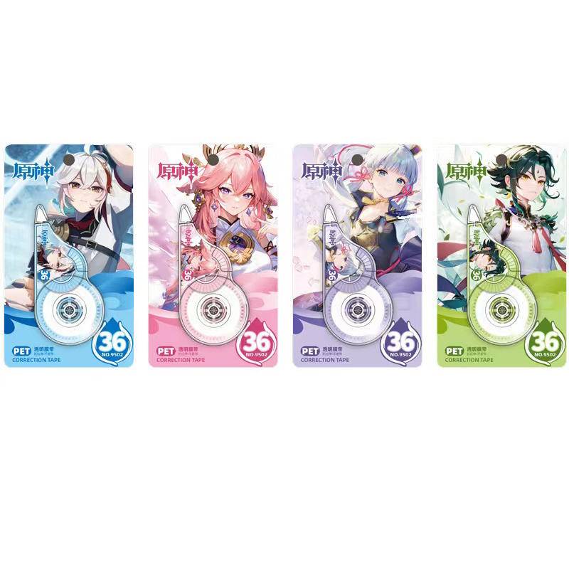 1 Cuộn Băng Keo Trắng Chơi game genshin Tác Động kaedehara kazuha xiao yae Mimisato ayaka