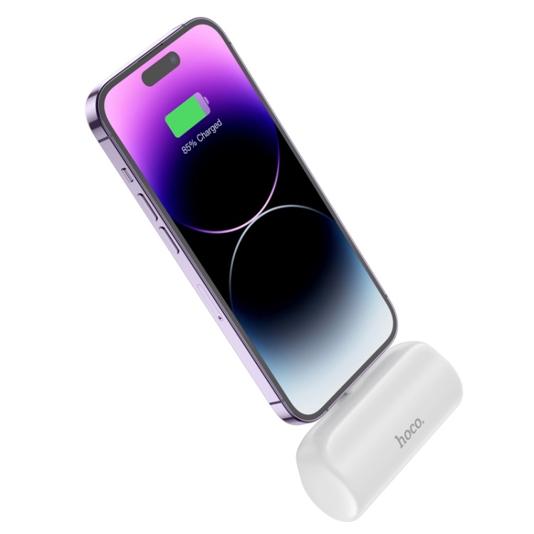 Pin Sạc dự phòng Hoco J106 5000mah cắm Iphone trắng