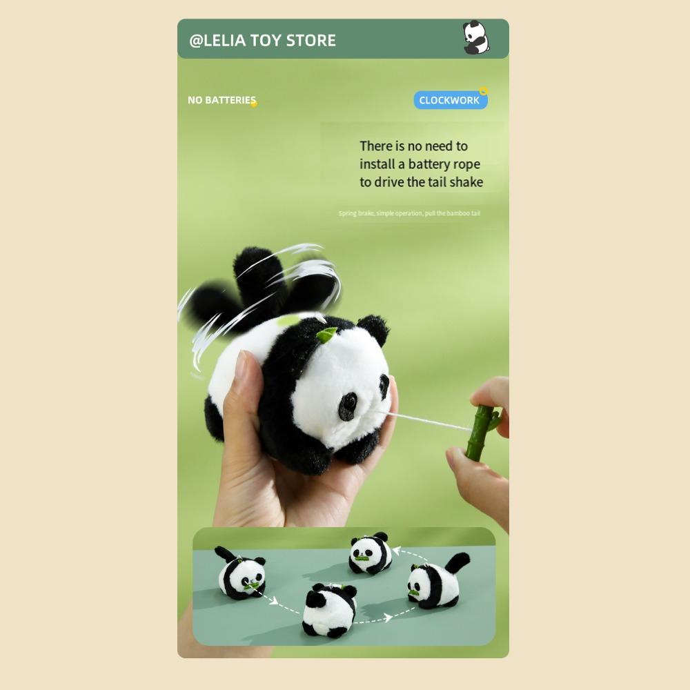 Mmluck wag its Mặt Gấu Trúc Nhồi Bông Có Đuôi Bắt Túi Xách Hình Gấu Trúc Dễ Thương