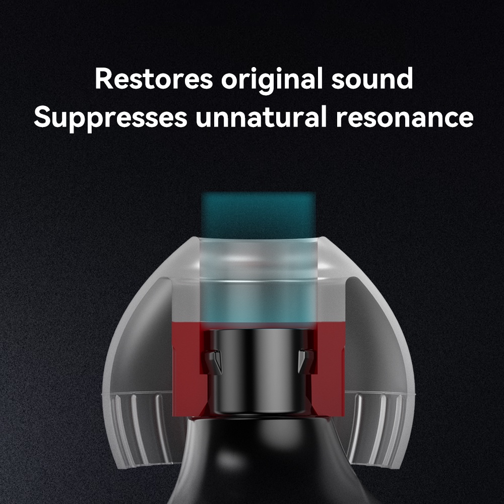 TRN T Ear-Tips Silicone Eartips Double Support Structure Earphone 3 Pairs Headphone Headset Earbuds TRN MT3 ST5 BAX EMX