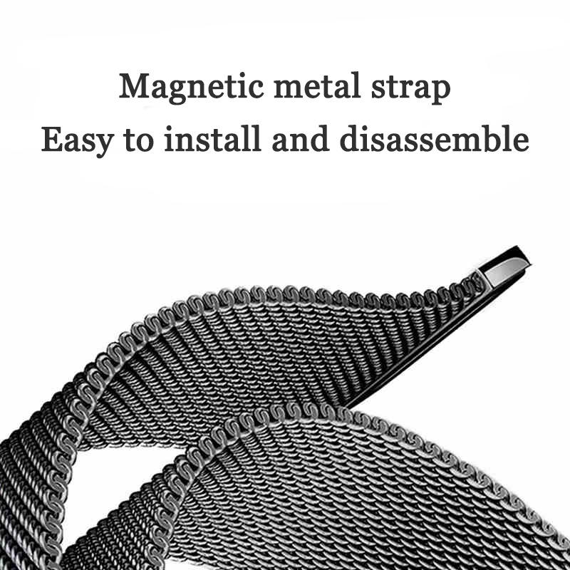 Dây đeo đồng hồ Milan cho đồng hồ thông minh Dây Đeo Màu Trơn Cho  iwatch 7/SE/6/5/4/3/2 Kích Thước 38/42/45/49mm