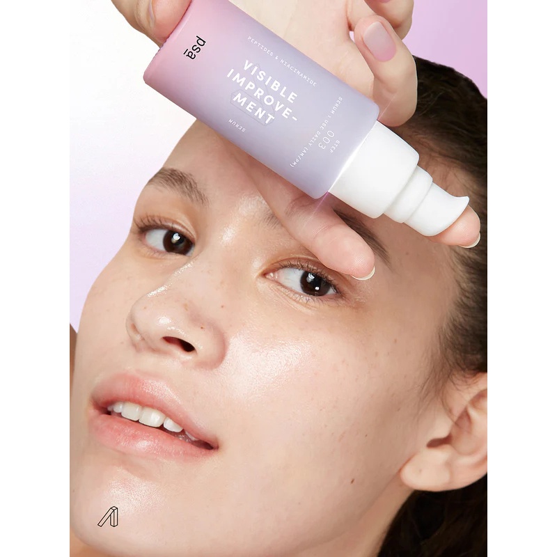 Serum VISIBLE IMPROVEMENT PSA thuần chay chứa 10% niacinamide và 10% phức hợp peptide - BRZONE OFFICIAL