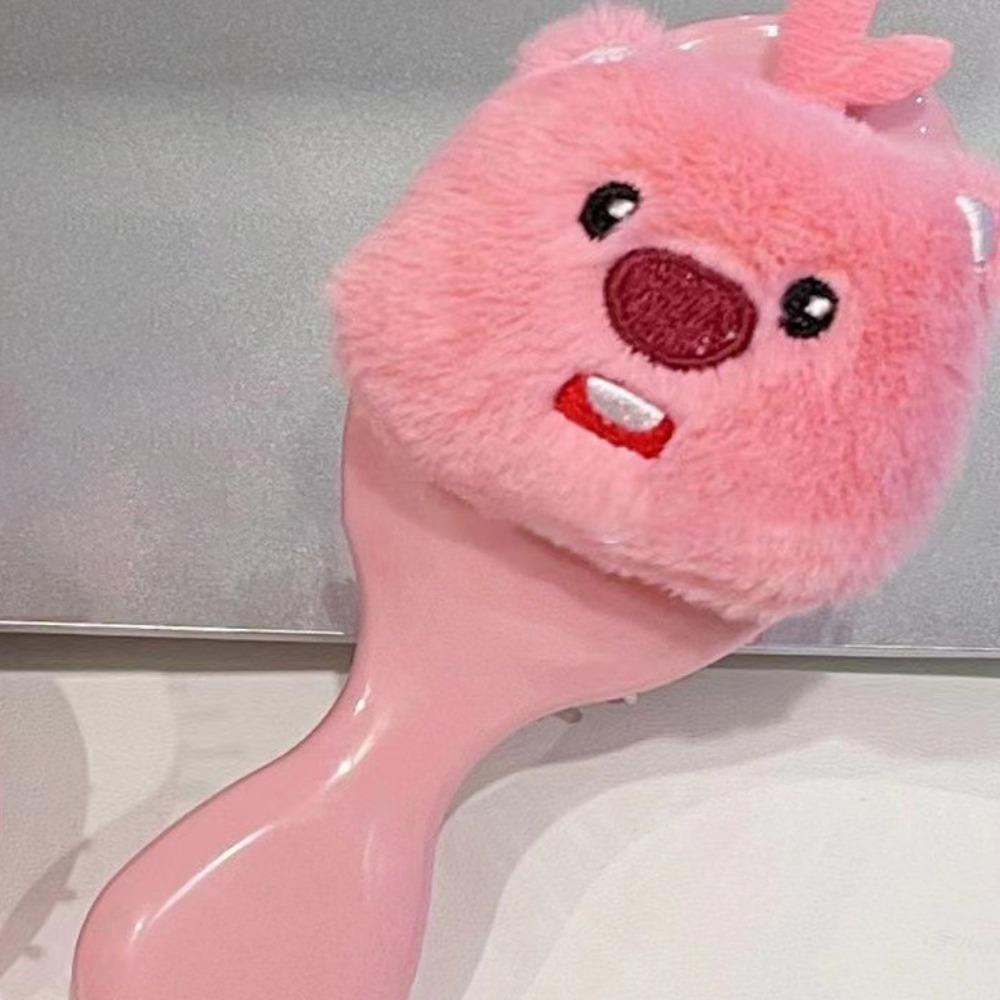 Lược Chải Tóc Có Túi Khí Bằng Nhựa abs mini Hình Hoạt Hình keene loopy Có Thể Gấp Lại