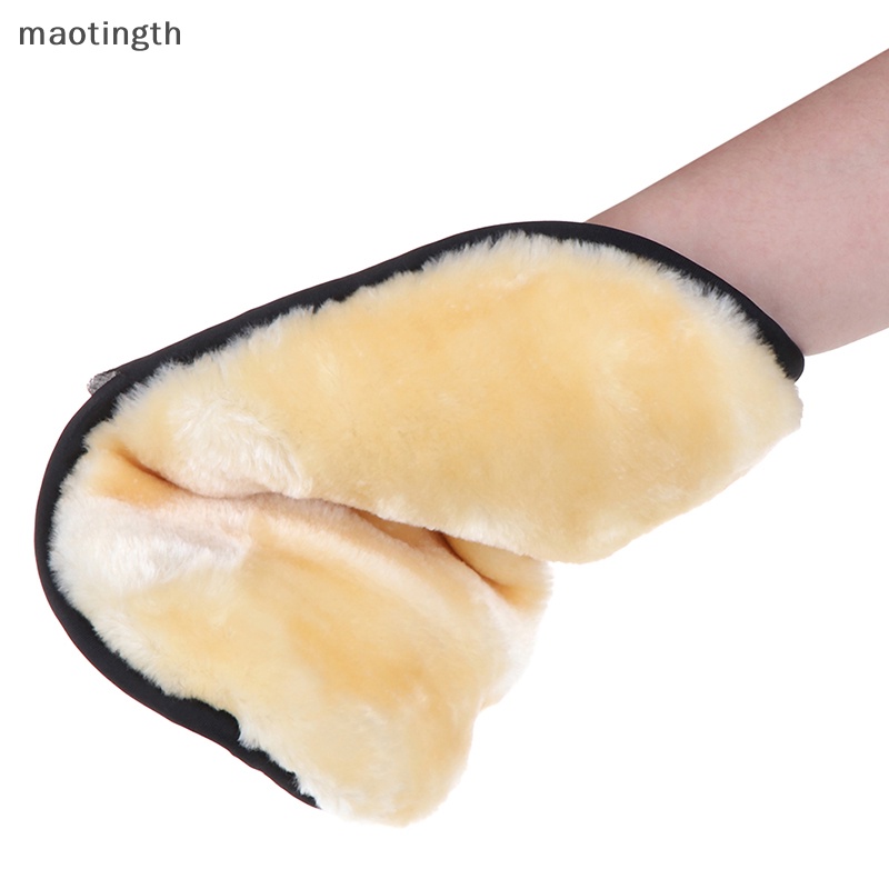 Găng Tay Lau Kính / Găng Tay Bằng Vải Nhung Lông Cừu San Hô