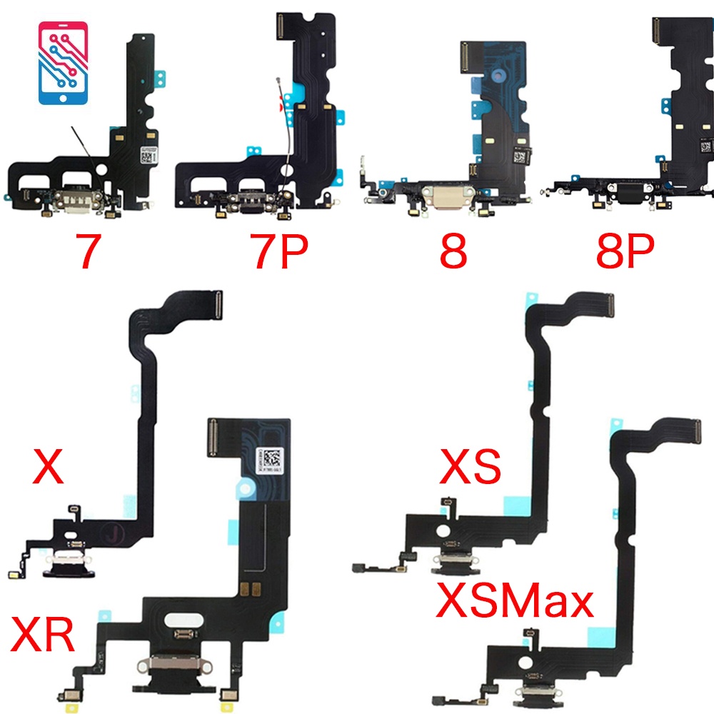 Mạch Cổng Sạc usb Kèm Mic Thay Thế Chuyên Dụng Cho iphone 7 8 8p x xr xs max