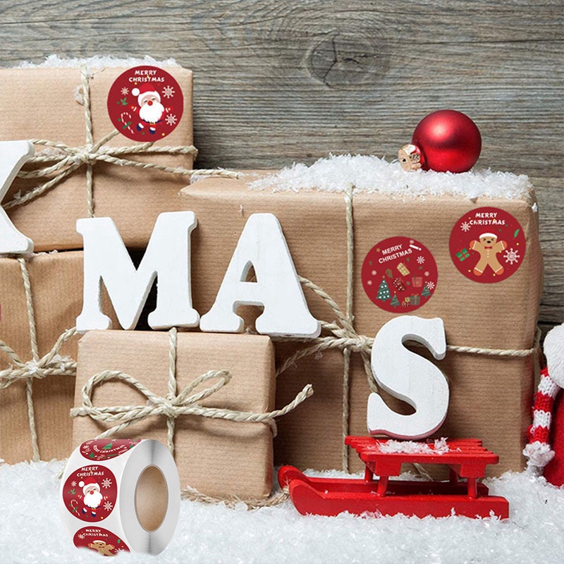 Cuộn Nhãn Dán Trang Trí Giáng Sinh Tự Dính
