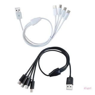 Dây cáp sạc usb c chia 4 cổng type-c dài 50cm với 4 đầu cắm loại c