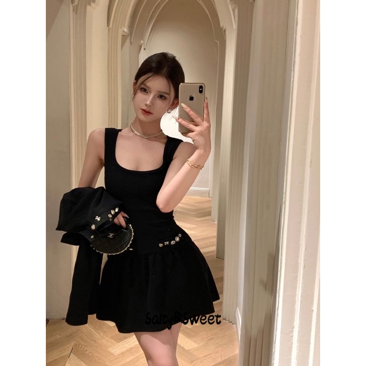 Salty&Sweet store áo dạ tweed Áo Dạ áo khoác dù áo khoác bomber fashionable Thời trang casual Korean WCS23A0SSC 43Z231026