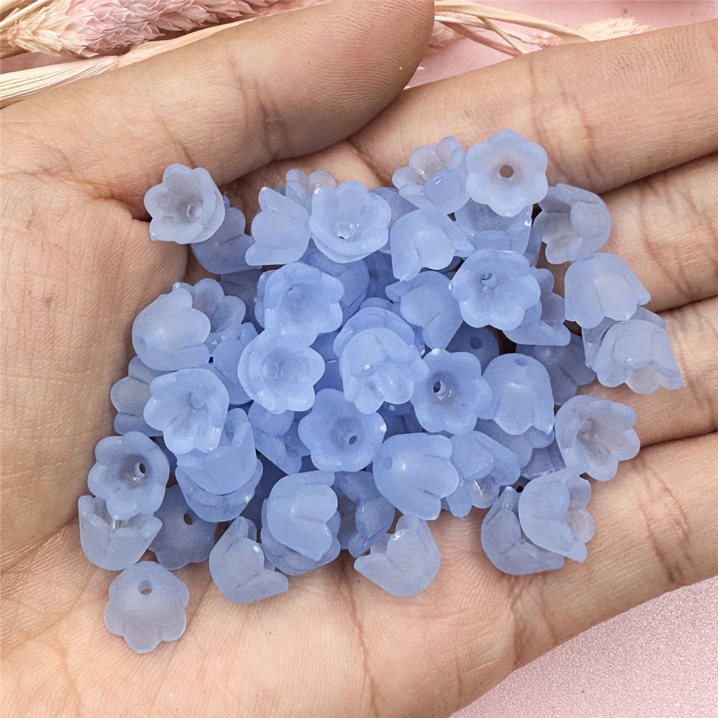 Set 40 Hạt Xâu Chuỗi 9 * 7mm Đơn Giản Làm Trang Sức Thủ Công