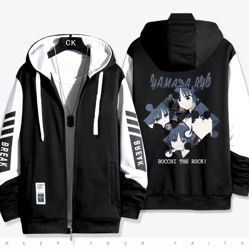 BOCCHI THE ROCK! Anime around Yamada Ryo Two-Dimensional co-branded jacket jacket men and women fall and winter clothes