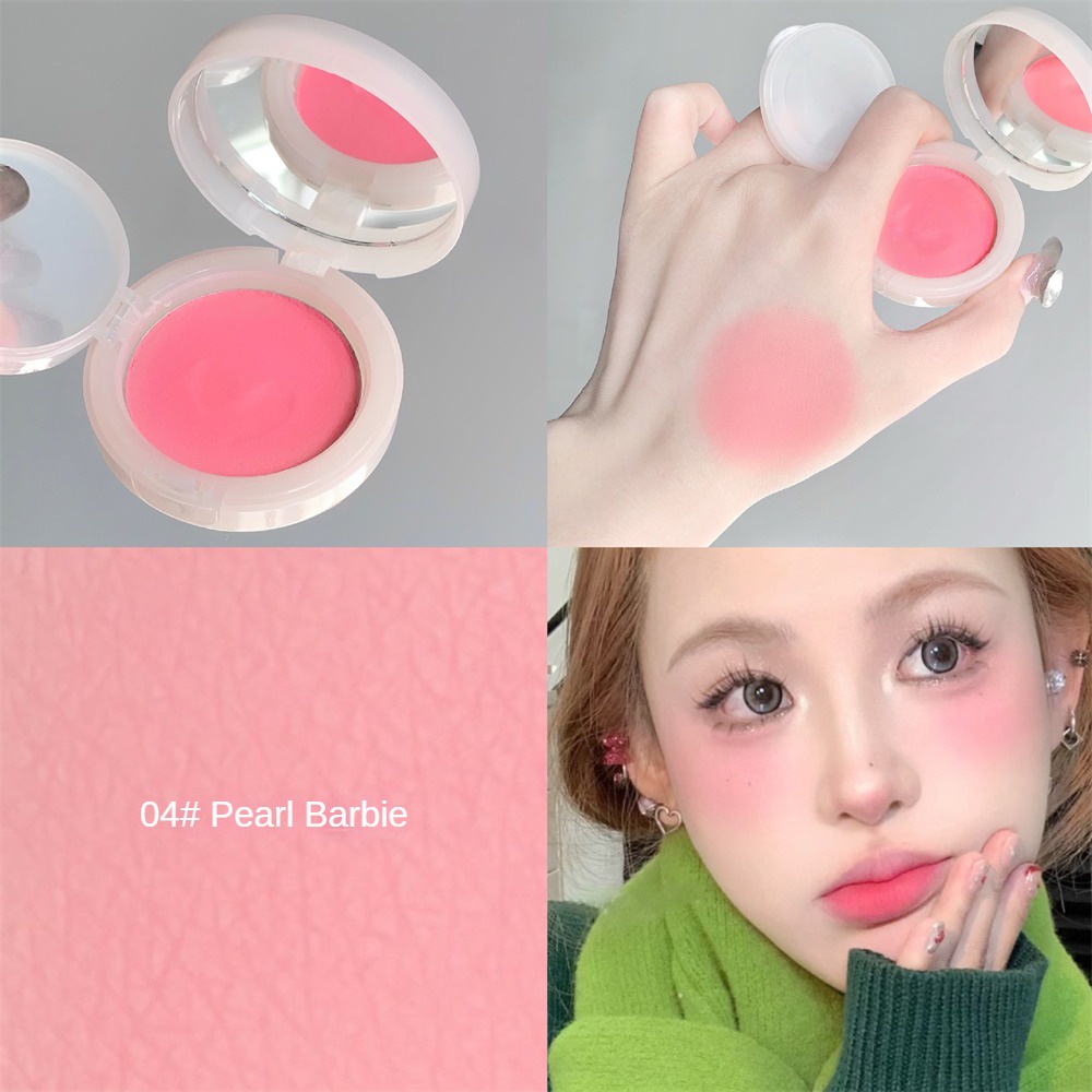 Gege Bear Sweet Color Illusion Cushion Blush Matte Trẻ hóa tự nhiên Tăng cường màu sắc Trang điểm lâu trôi Kem má hồng không bay phấn