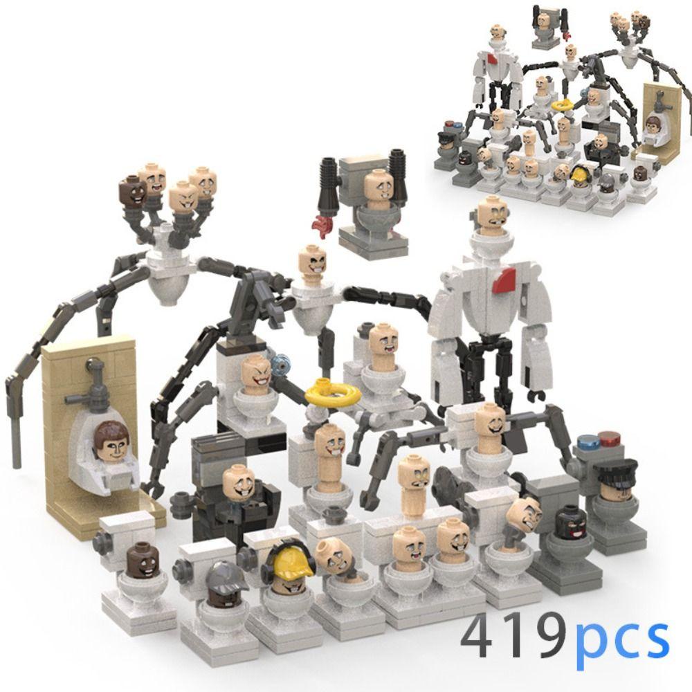 Mmluck Bộ Đồ Chơi Lắp Ráp Mô Hình Máy Ảnh Người Đàn Ông titan tv Người Đàn Ông Trượt Tuyết diy Bằng Nhựa Có Thể Tháo Rời Trang Trí Bàn Làm Việc