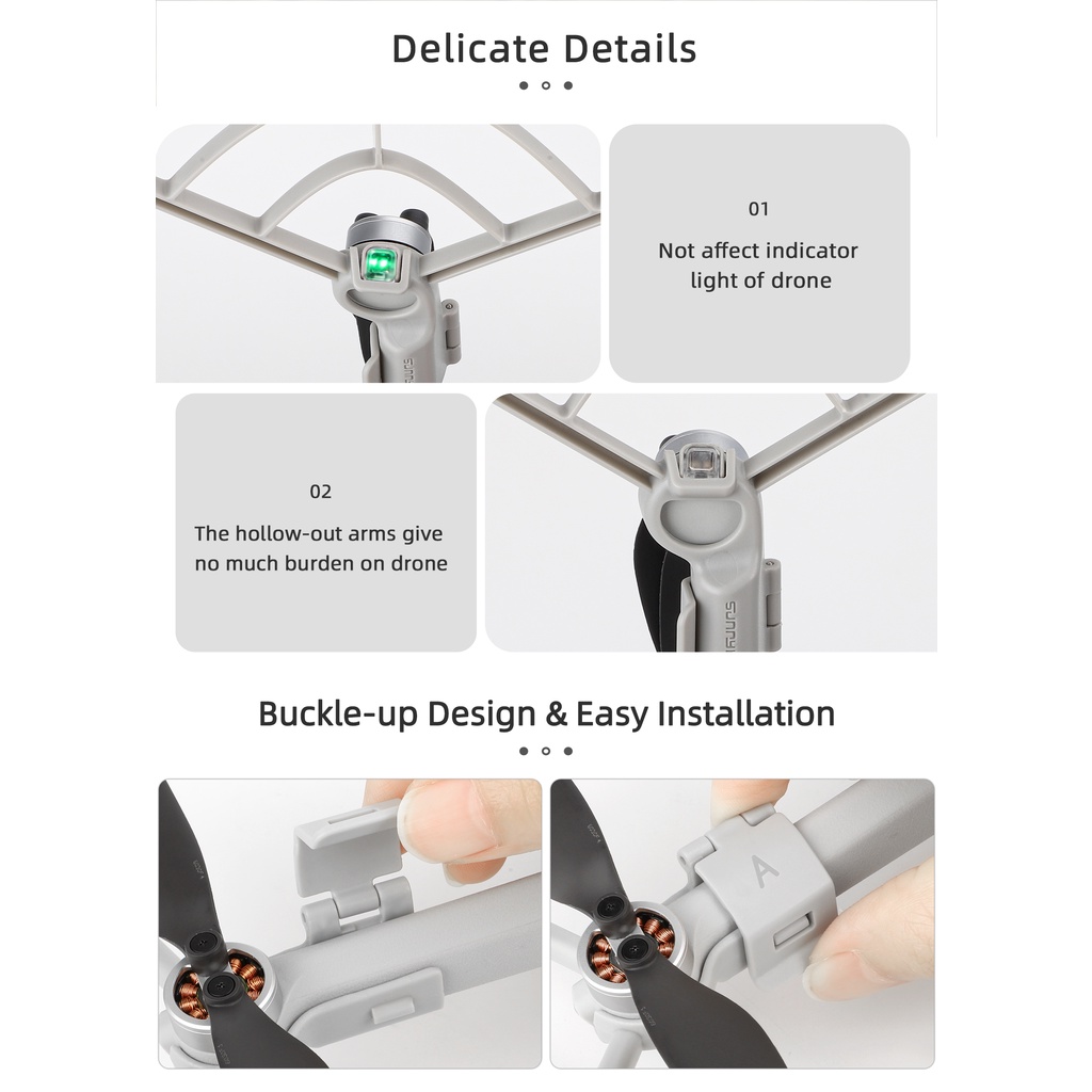 Vòng Bảo Vệ Cánh Quạt Chống Va Đập Tháo Gỡ Nhanh Cho dji mini 4 pro