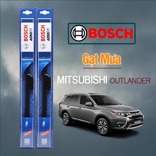 Gạt Mưa Xe Mitsubishi Outlander Thương Hiệu BOSCH Aerofit Lưỡi Silicone Cao Cấp Chính Hãng +