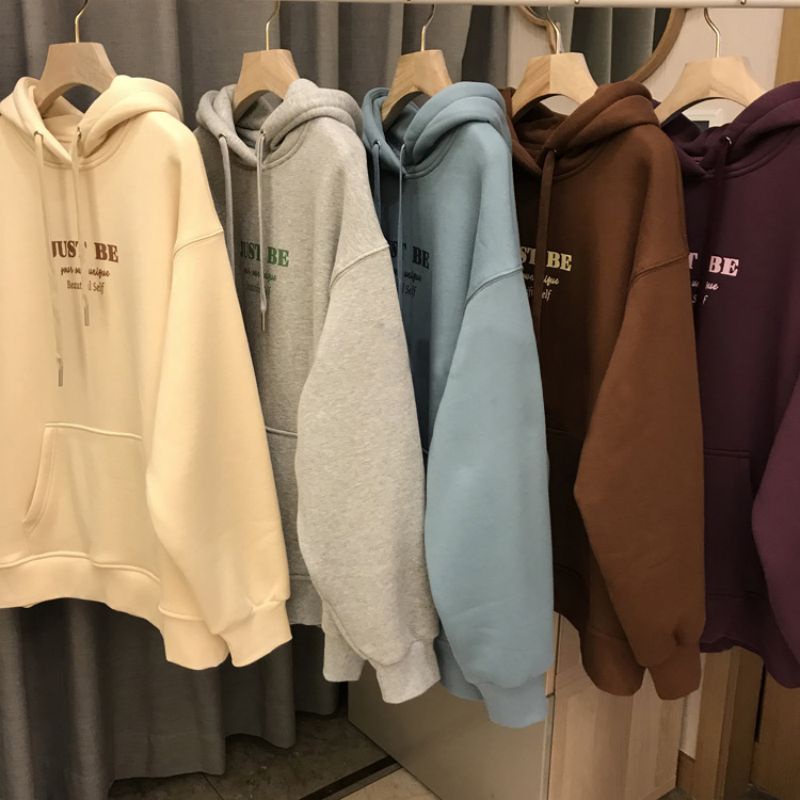 Áo hoodie Tay Dài Oversize Có 6 Màu Thời Trang Hàn Quốc Cho Nữ