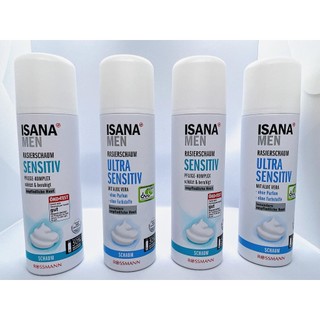 Bọt & gel cạo râu cho da nhạy cảm và siêu nhạy cảm isana men sensitiv 300ml