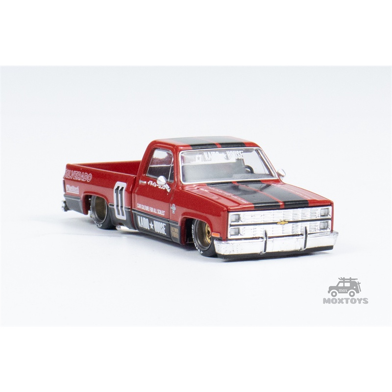 Kaido Mô Hình Xe Tải mini gt 1: 64 silverado pickup truck kaido v1 Màu Đỏ #11 Mô Hình Xe Hơi Trang Trí Độc Đáo