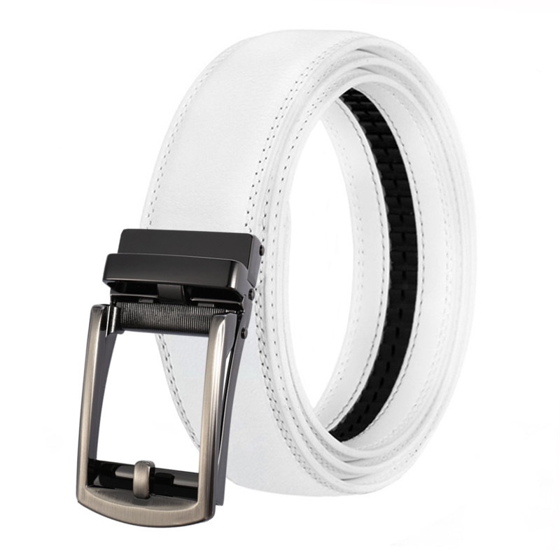 Mới Thắt Lưng Da Bò Khóa Hợp Kim Tự Động Thời Trang Cho Nam