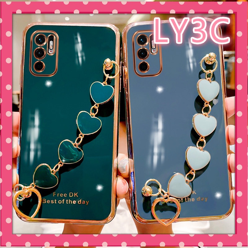 Ôp Điện Thoại Silicon Trái Tim Kèm Dây Đeo Cho xiaomi redmi note 11 11s 10 10s 9 9t 9c 9s 9a 8 8a 8t 7a poco m4pro x3 Ốp