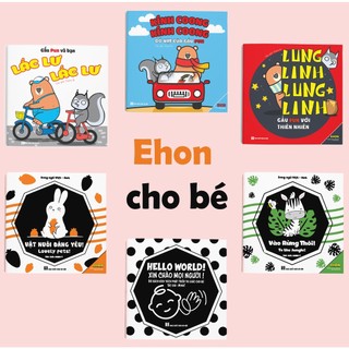 Sách - Bộ 6 cuốn Ehon kích thích Âm thanh/Thị giác cho trẻ 0 - 2 tuổi