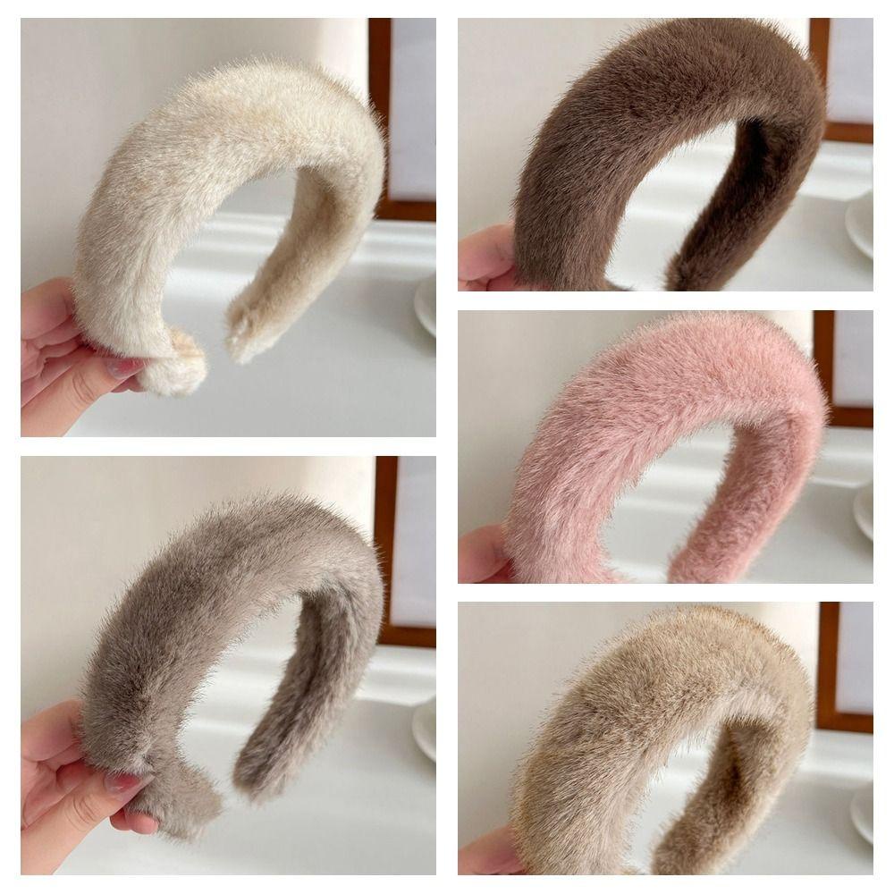 Dyruidoj Băng Đô Nhung Lông Phong Cách Hàn Quốc Thanh Lịch Dành Cho Nữ Rửa Mặt