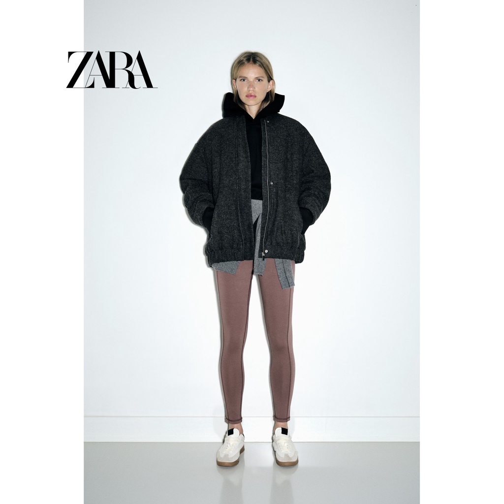 Zara Áo Khoác bomber Dáng Rộng Thời Trang Cá Tính Cho Nữ 8372313