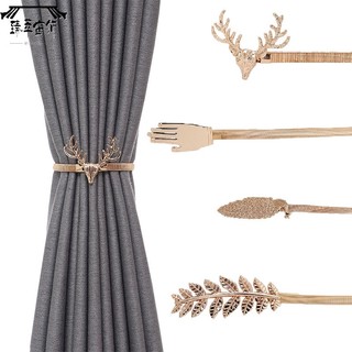 In stock and fast delivery# manufacturers supply new Nordic style metal spring lace curtain lace decoration accessories elastic curtain buckle jlL