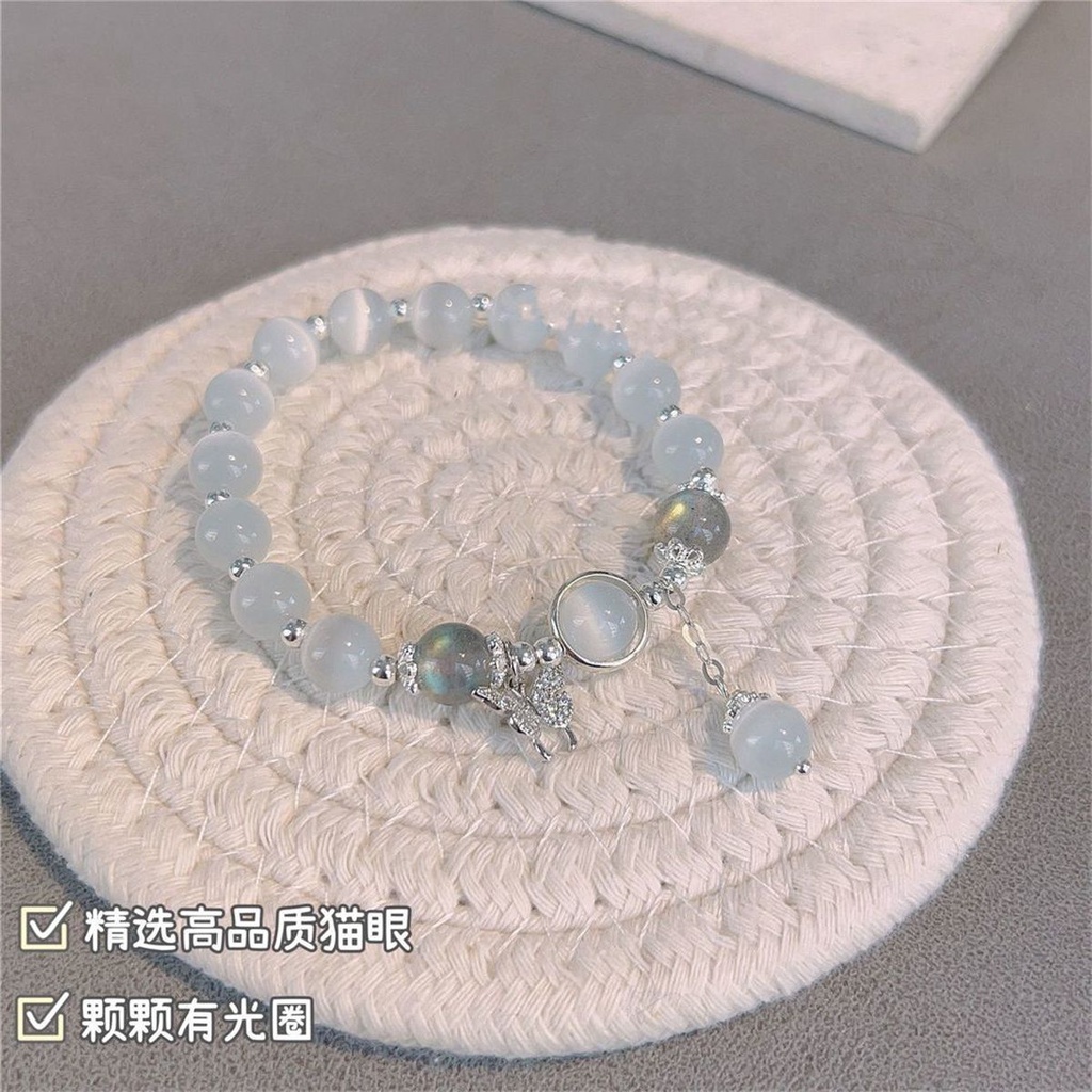 Vòng Đeo Tay diy Hình Bướm Pha Lê lily of the valley Dành Cho Nữ