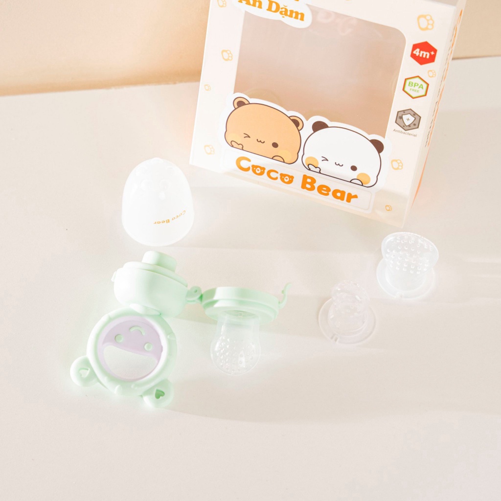 TÚI NHAI ĂN DẶM COCOBEAR CÓ 3 NÚM NHAI CHO BÉ THAY ĐỔI