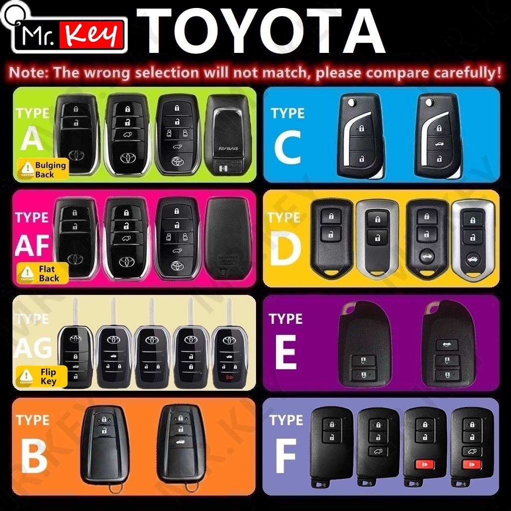 Bao Da Đựng Chìa Khóa Xe Hơi toyota rush yaris sienna corolla camry harrier fortuner 4runner c-R rav4 land cruiser prado