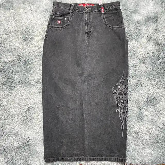Quần baggy jeans Ống Rộng Lưng Cao Có Túi Lớn Phong Cách hip hop Đường Phố harajuku y2k Dành Cho Nam Nữ