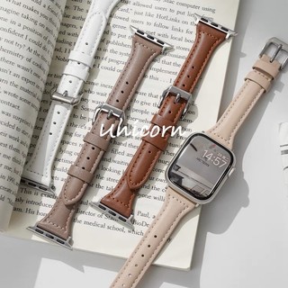 Dây Đeo Bằng Da Mỏng Cho Đồng Hồ Thông Minh apple watch 44mm 40mm 41mm 42mm 38mm 49mm 44 mm iwatch 9 8 45mm ultra 2 7 se 3 4 6