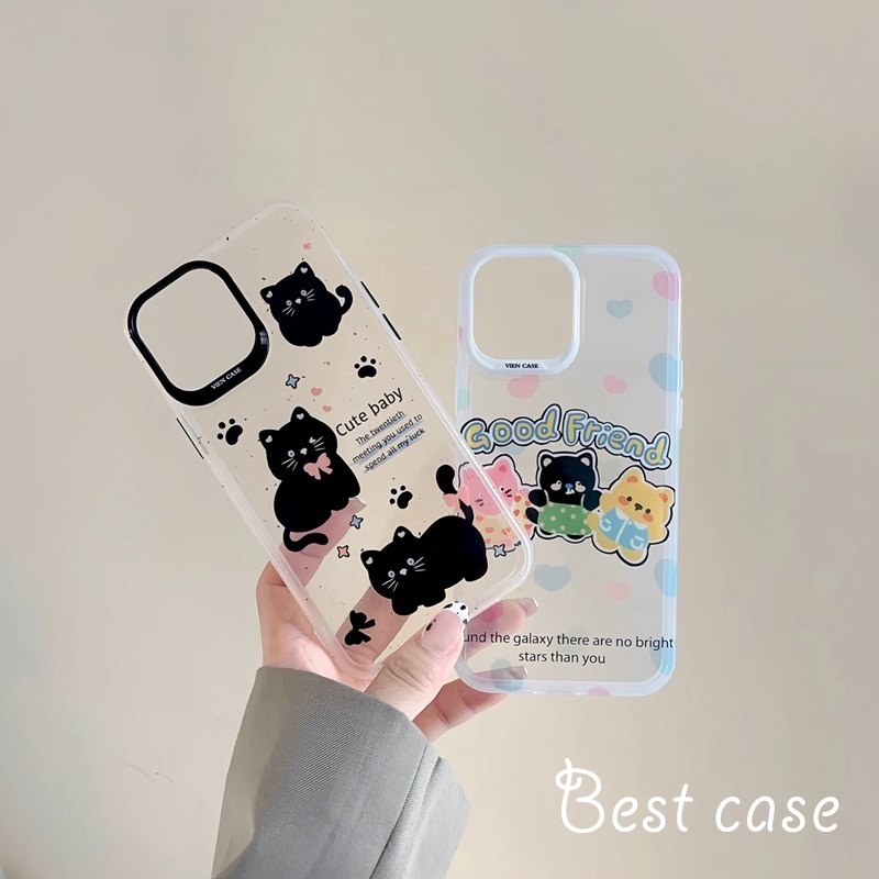 Dễ Thương Ốp Điện Thoại Hình Mèo Đáng Yêu Cho iphone 13 14 15 pro max