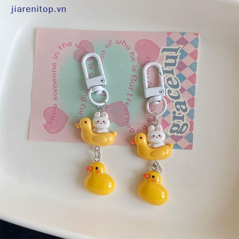 Móc Chìa Khóa Hình Thỏ / Vịt Vàng / Vịt Vàng Dễ Thương Vui Nhộn Cho Học Sinh Nữ vn