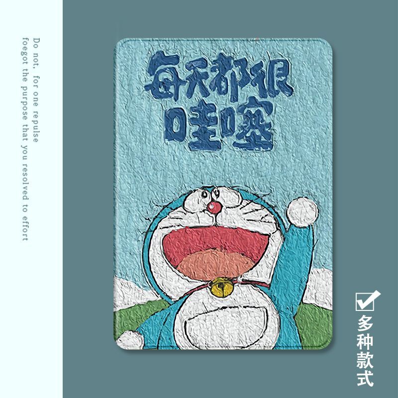 Ốp Bao Da Máy Tính Bảng Họa Tiết doraemon Cho ipad 10.2 7th 2017 9.7 5 / 6 air 2 / 3 10.5 mini 4 5 2020 Ốp