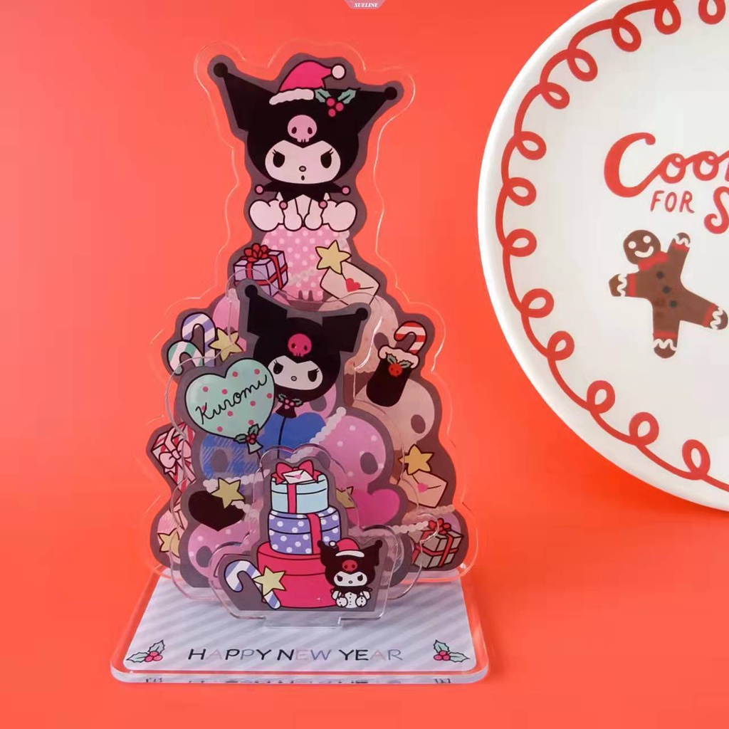 Thiệp Giáng Sinh sanrio acrylic Hoạt Hình kuromi cinnamoroll Để Bàn Trang Trí Cho Nữ